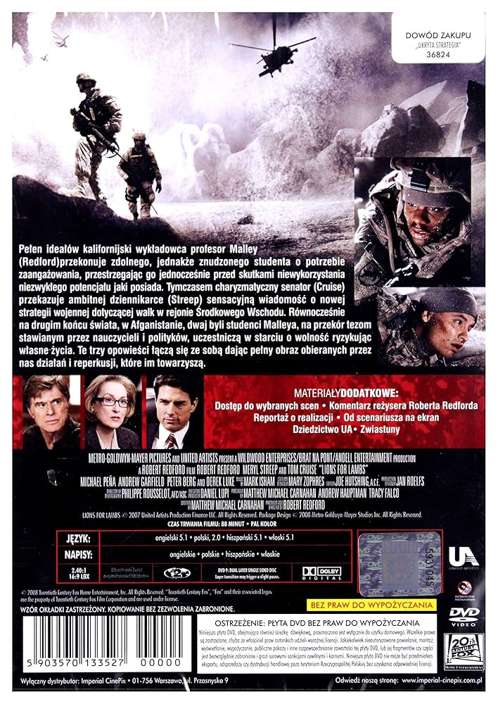 Amazon.com: Lions for Lambs (English audio. English